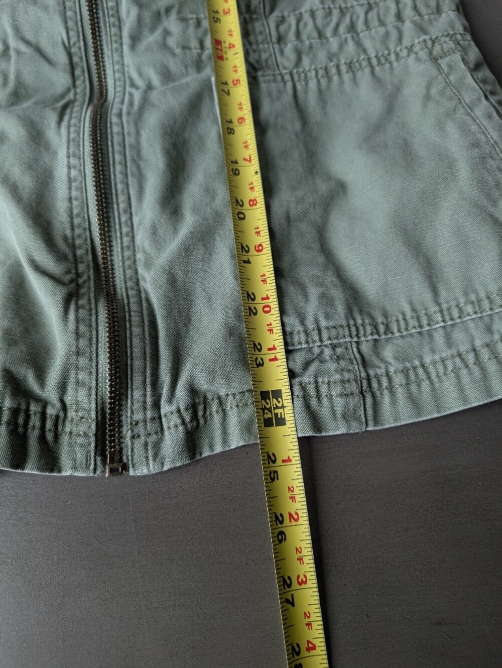 Merona Olive Green Sleeveless Utility Vest Cotton Size M Front Pockets Target - Picture 12 of 13